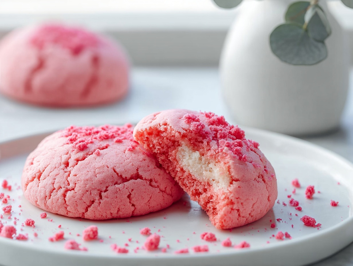 Strawberry Cake Mix Cookies Recipe
