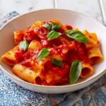 Paccheri with Fresh and Canned Tomato Sauce Recipe