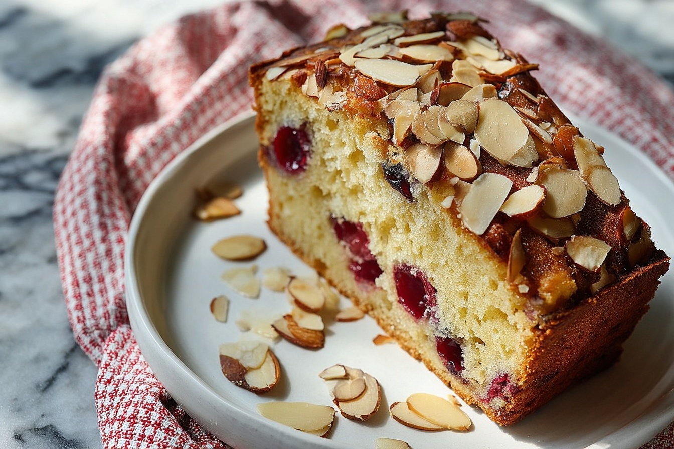 Cherry Almond Loaf Recipe - Recipe Image