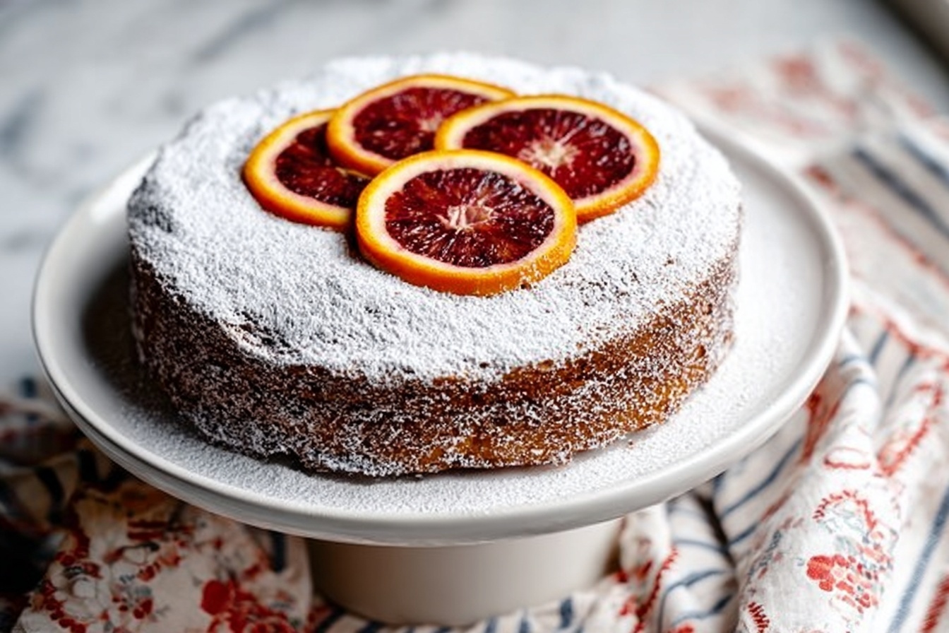 Spelt Blood Orange Snack Cake Recipe