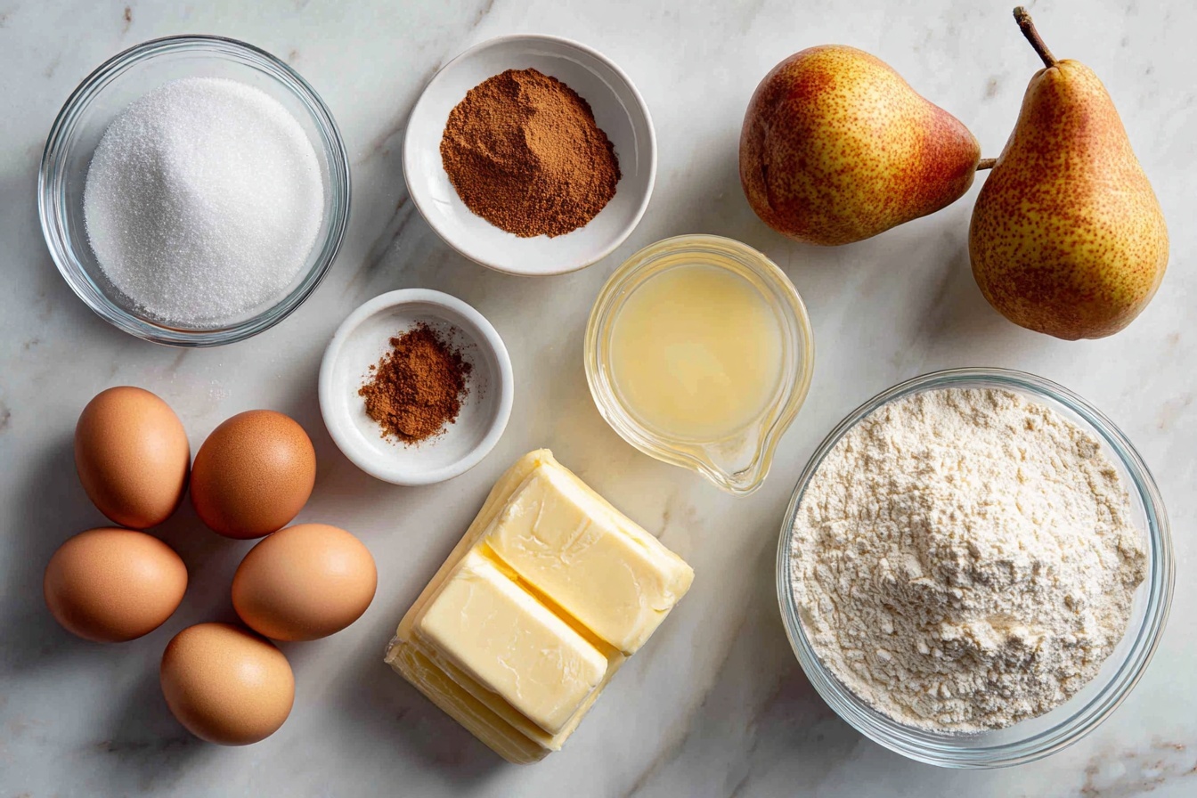 Pear Almond Tart Recipe - Recipe Image