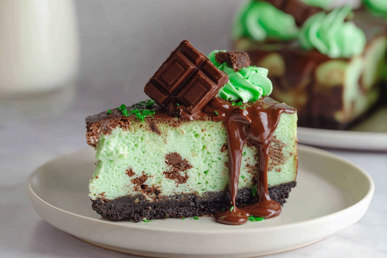 Mint Chocolate Cheesecake Recipe 4 Mint Chocolate Cheesecake Recipe - Recipe Image