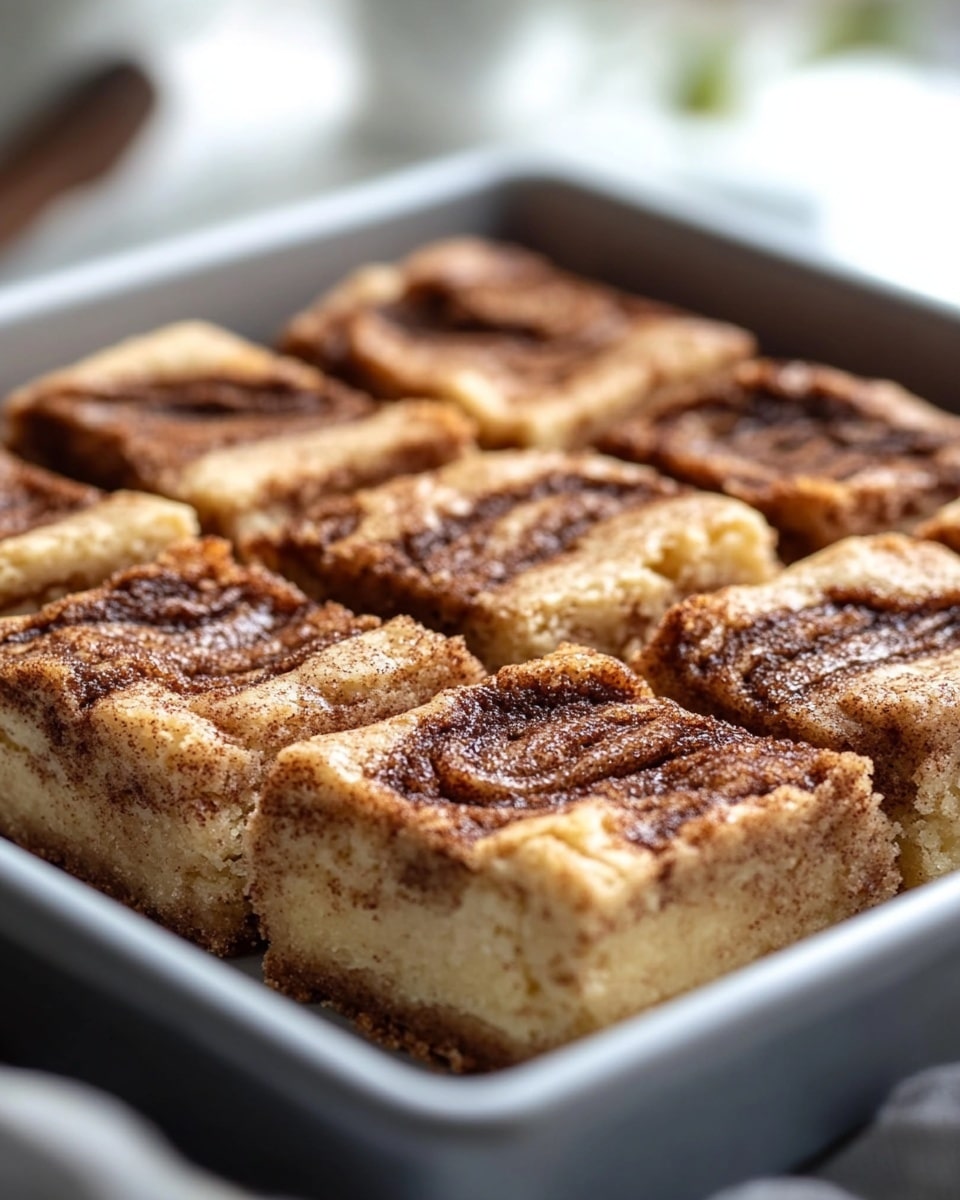 Viral Cinnamon Roll Shortbread Bars Recipe - Recipe Image