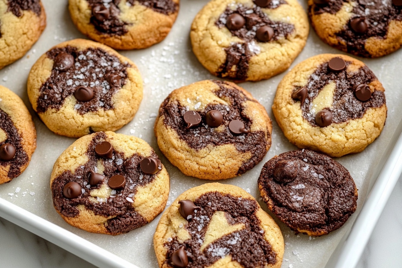 Thick and Chewy Marble Cookies with Almond Flour Recipe