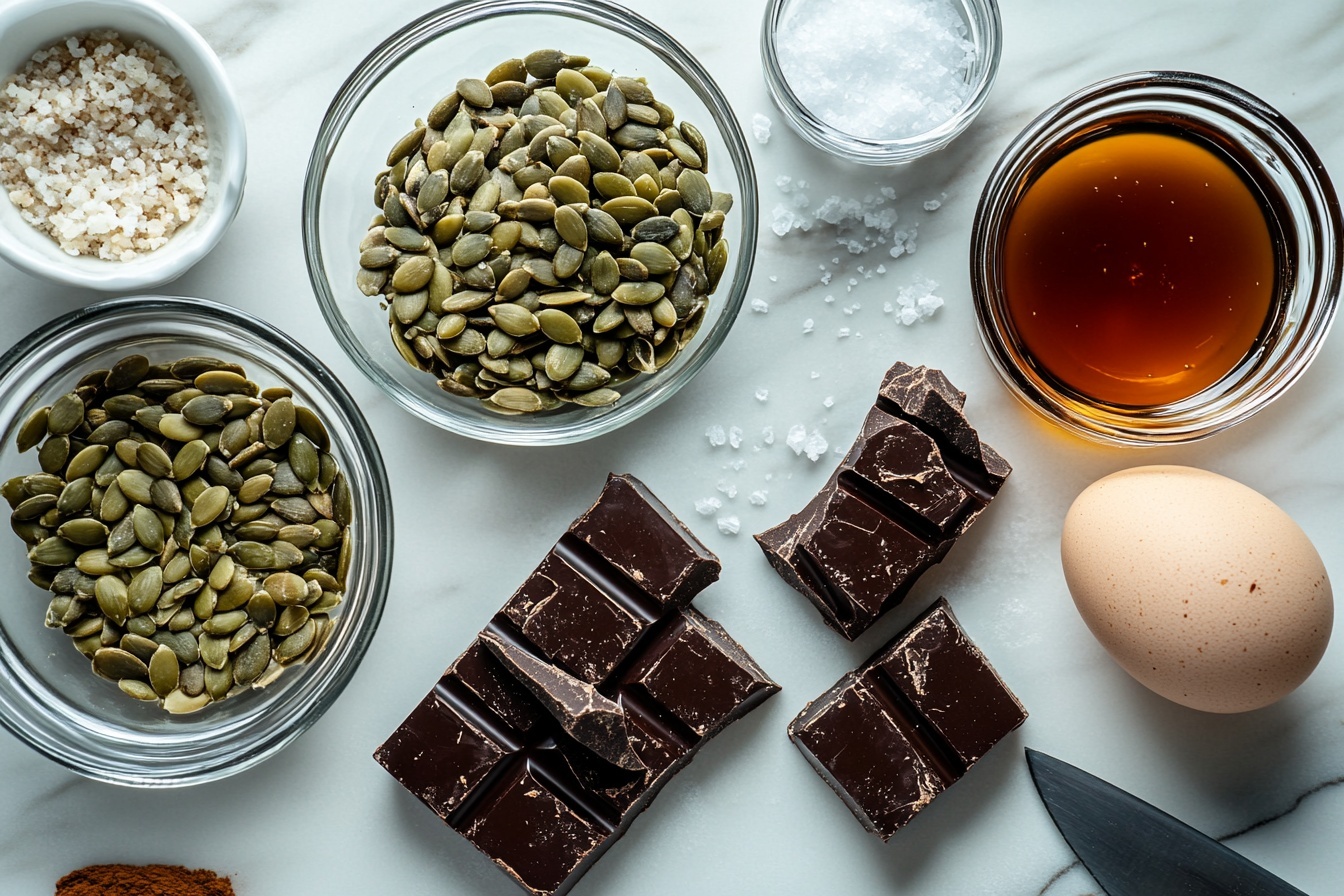 Pumpkin Seed Chocolate Bites: Easy 4-Ingredient Healthy Snack Recipe 5 Pumpkin Seed Chocolate Bites: Easy 4-Ingredient Healthy Snack Recipe - Recipe Image