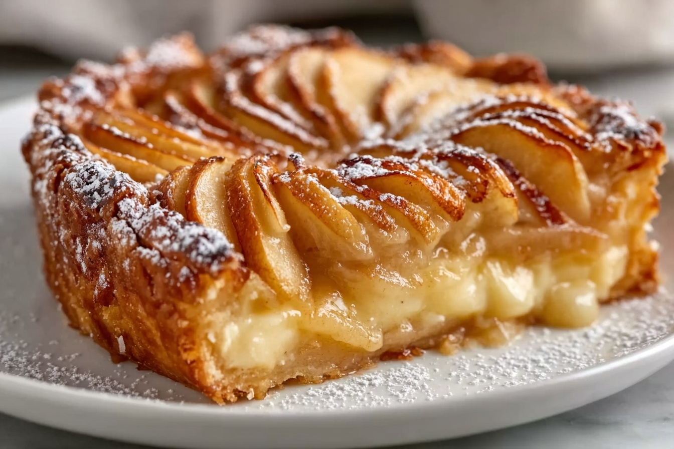 Creamy Apple Custard Impossible Pie Recipe - Recipe Image