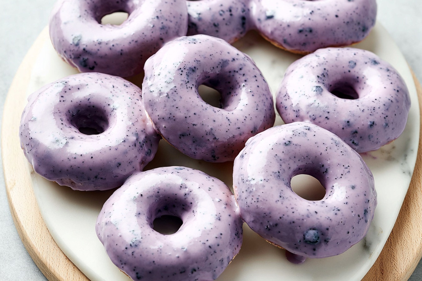Wild Blueberry Cake Donuts Recipe
