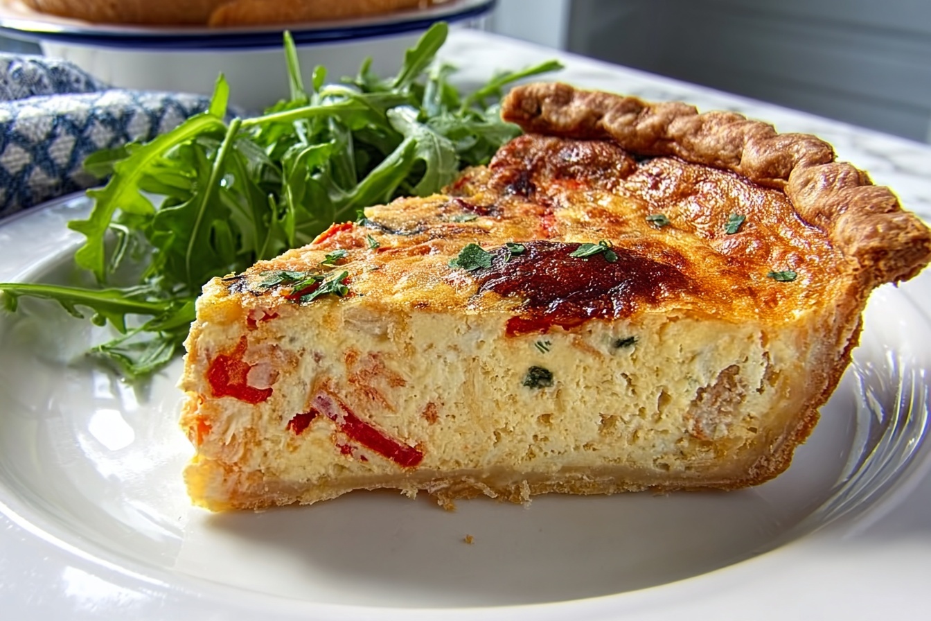 La Tarte au Thon (Tuna Quiche) Recipe - Recipe Image