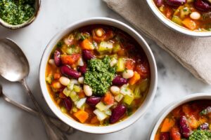 Three Bean Minestrone Recipe