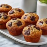 Sprouted Wheat Banana & Dark Chocolate Chunk Muffins Recipe