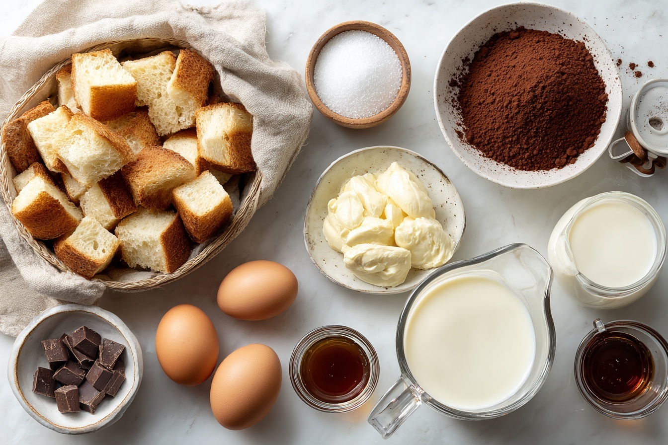 Chocolate Coffee Bread Pudding Recipe 5 Chocolate Coffee Bread Pudding Recipe - Recipe Image