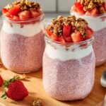 Thick Strawberry Vanilla Chia Pudding with Greek Yogurt Recipe