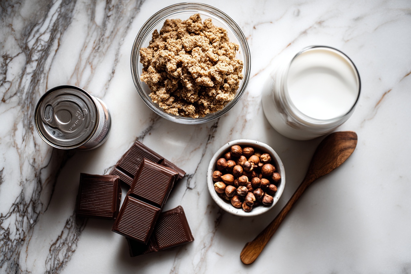 4 Ingredient Choc Hazelnut Slice Recipe - Recipe Image