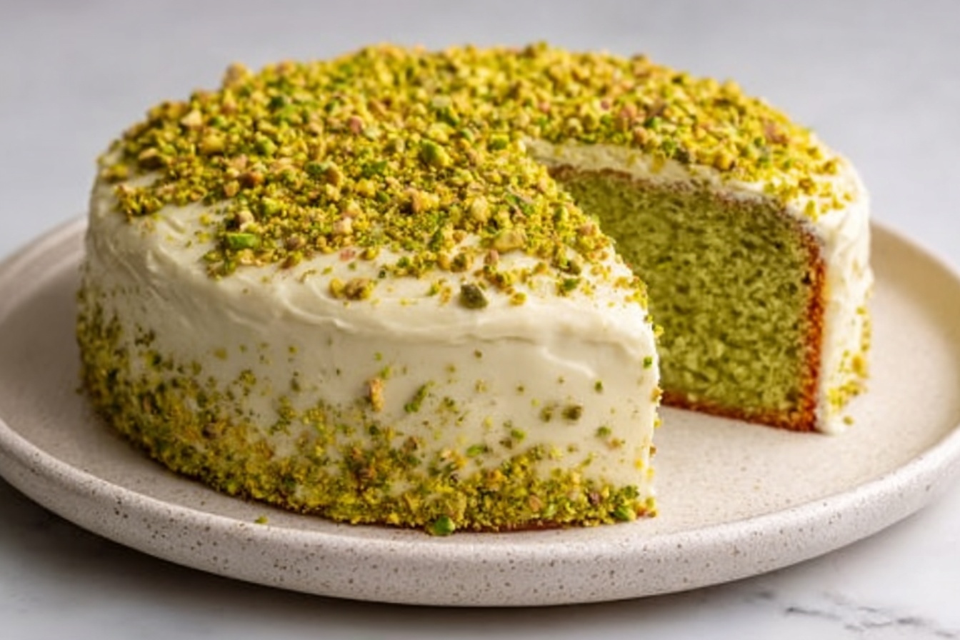 Pistachio, Orange & Ricotta Cake Recipe