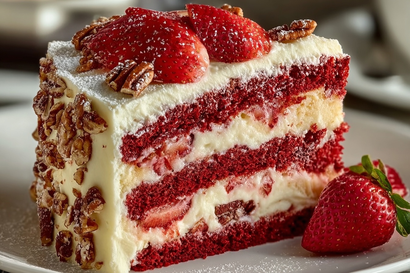 Strawberry Earthquake Cake Recipe - Recipe Image
