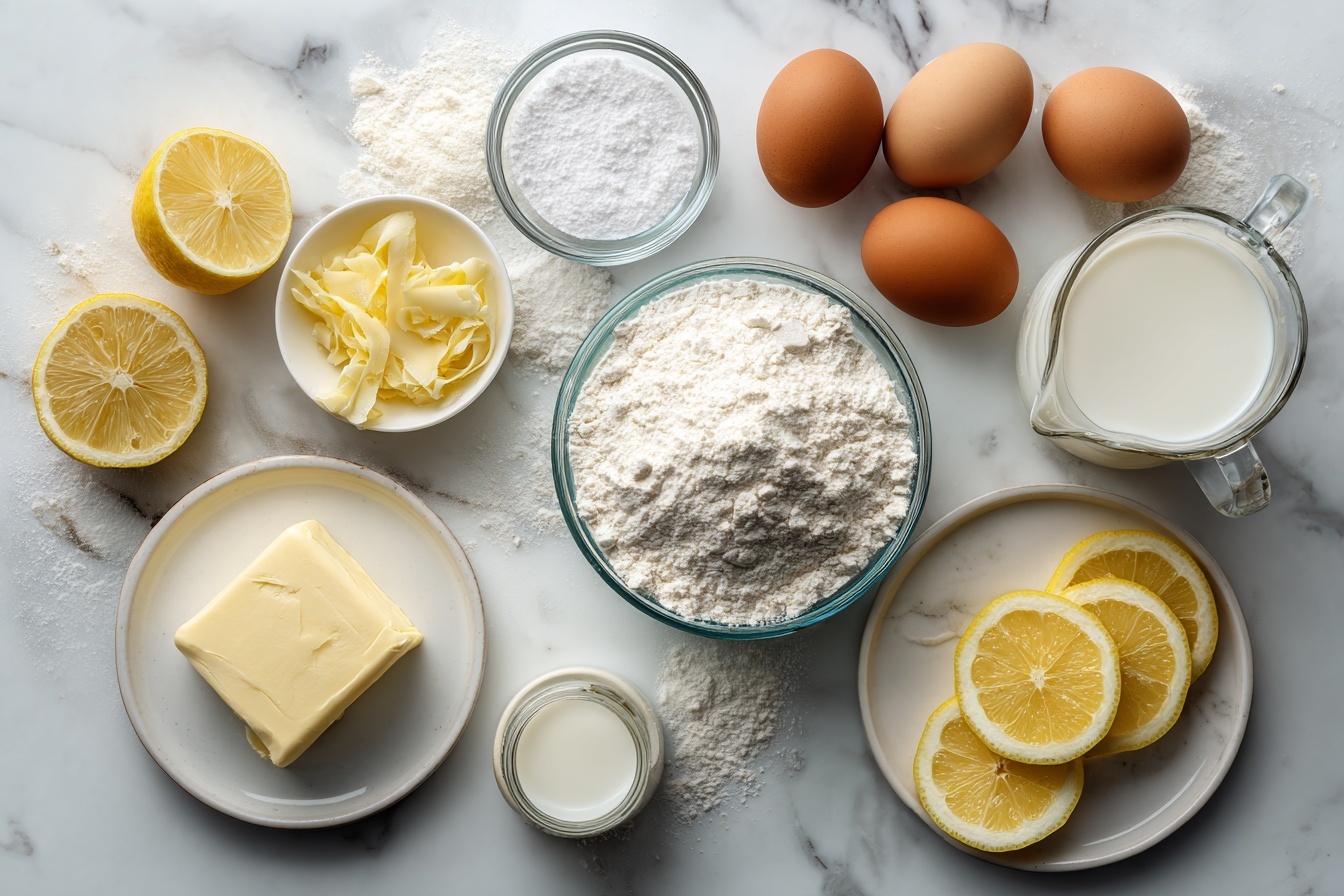 Lemon Cake with Lemon Curd and Fluffy Lemon Frosting Recipe 6 Lemon Cake with Lemon Curd and Fluffy Lemon Frosting Recipe - Recipe Image