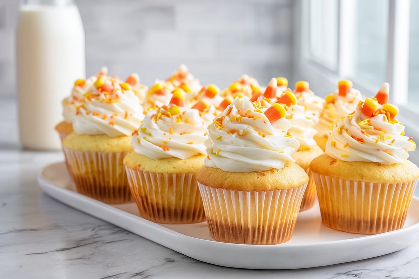 Candy Corn Cupcakes Recipe