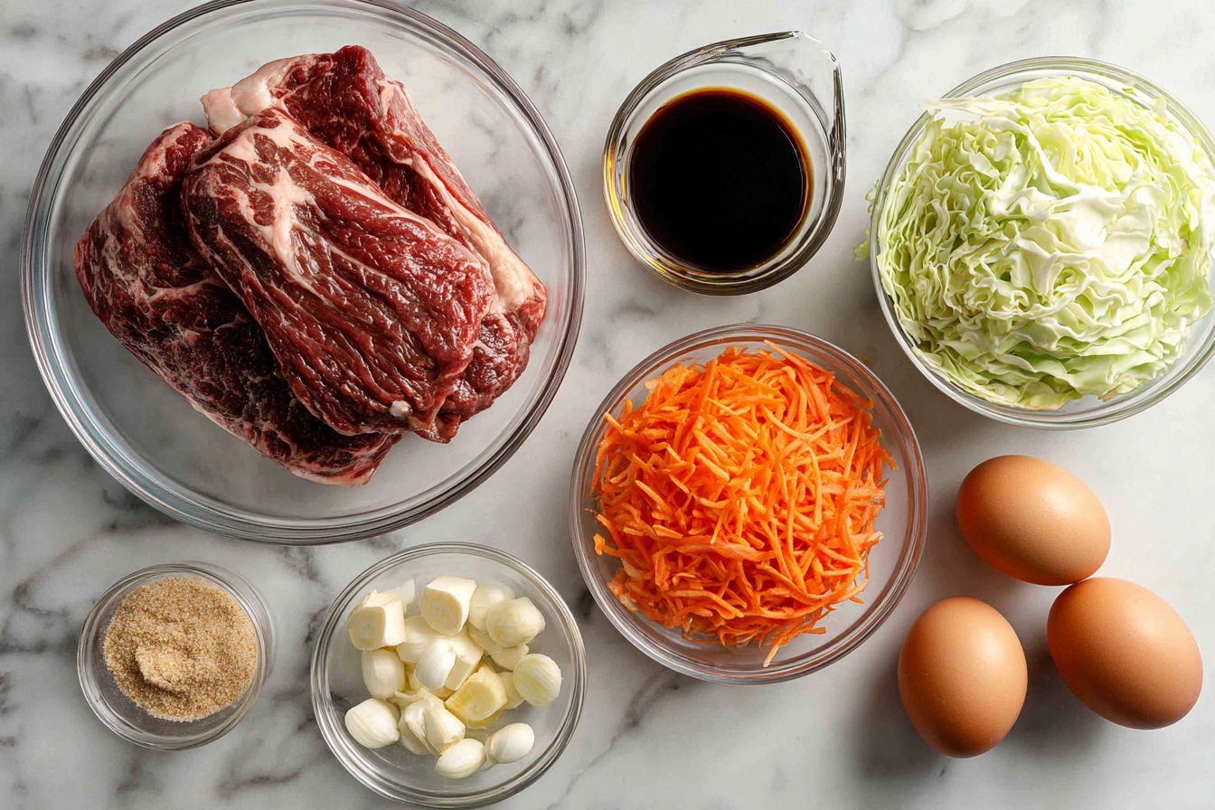 Flavorful Korean Beef Tacos with Gochujang Slaw in Crockpot Recipe - Recipe Image