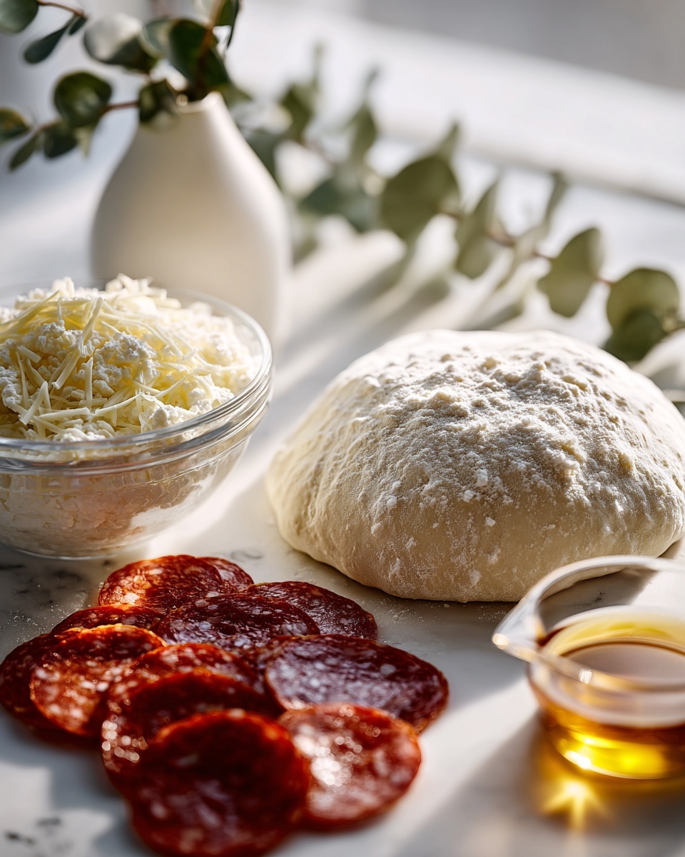 Hot Honey Pepperoni Ricotta Pizza - Recipe Image