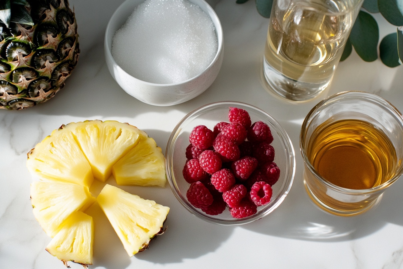 Pineapple Raspberry Sangria Recipe - Recipe Image