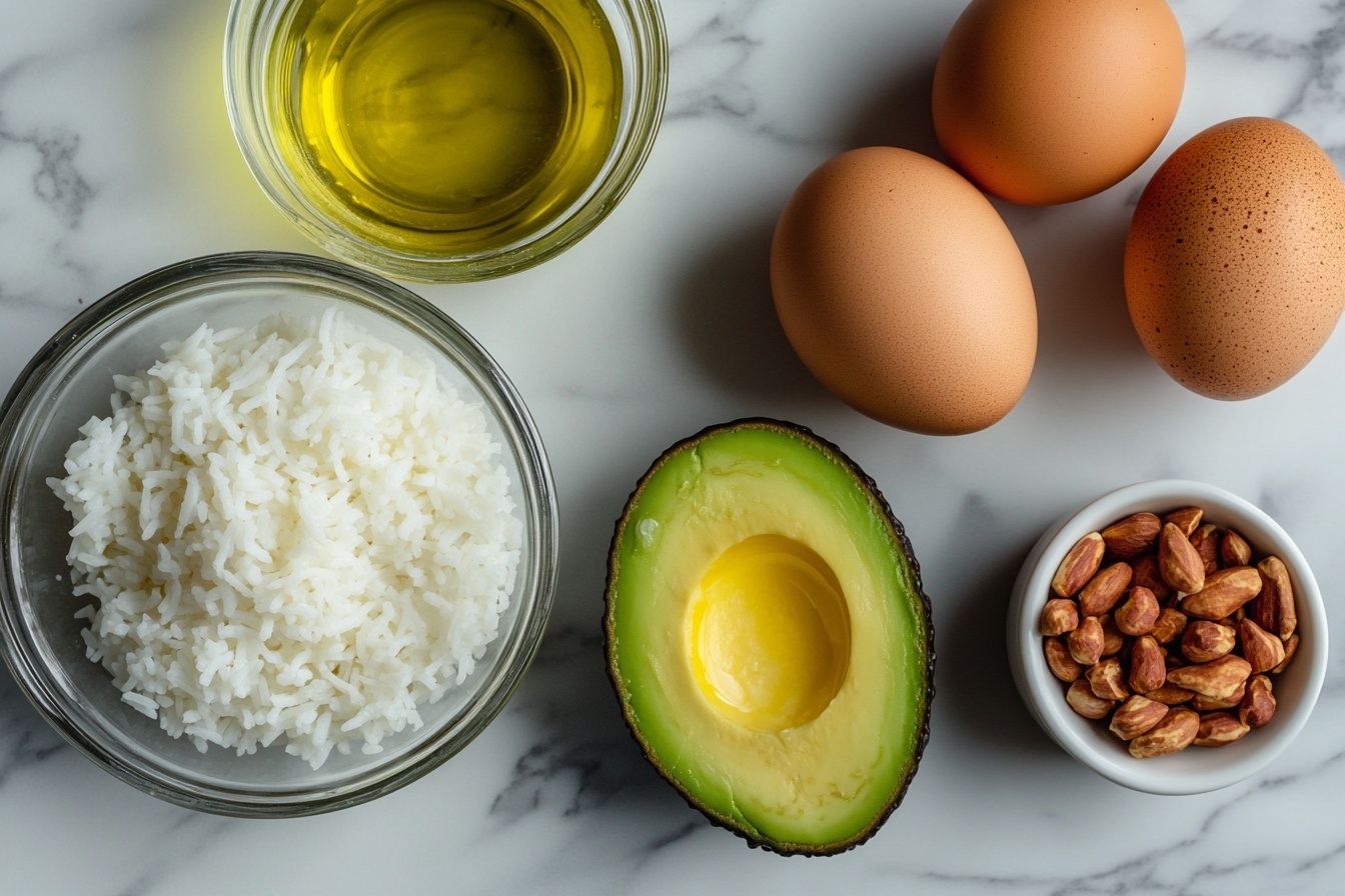 Crispy Thai Rice Salad with Halloumi, Avocado, and Edamame Recipe - Recipe Image