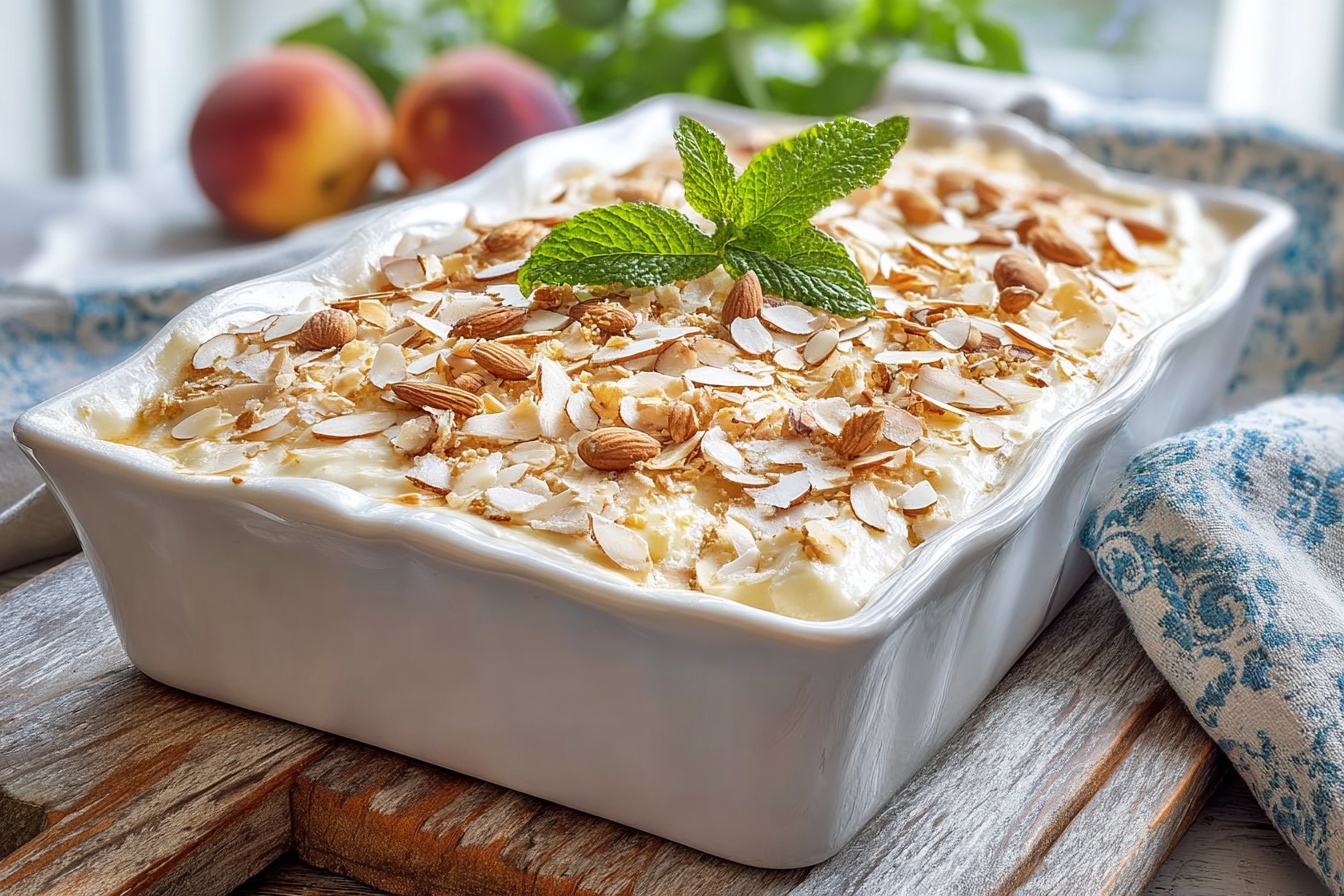 Peach Almond Tiramisu Recipe