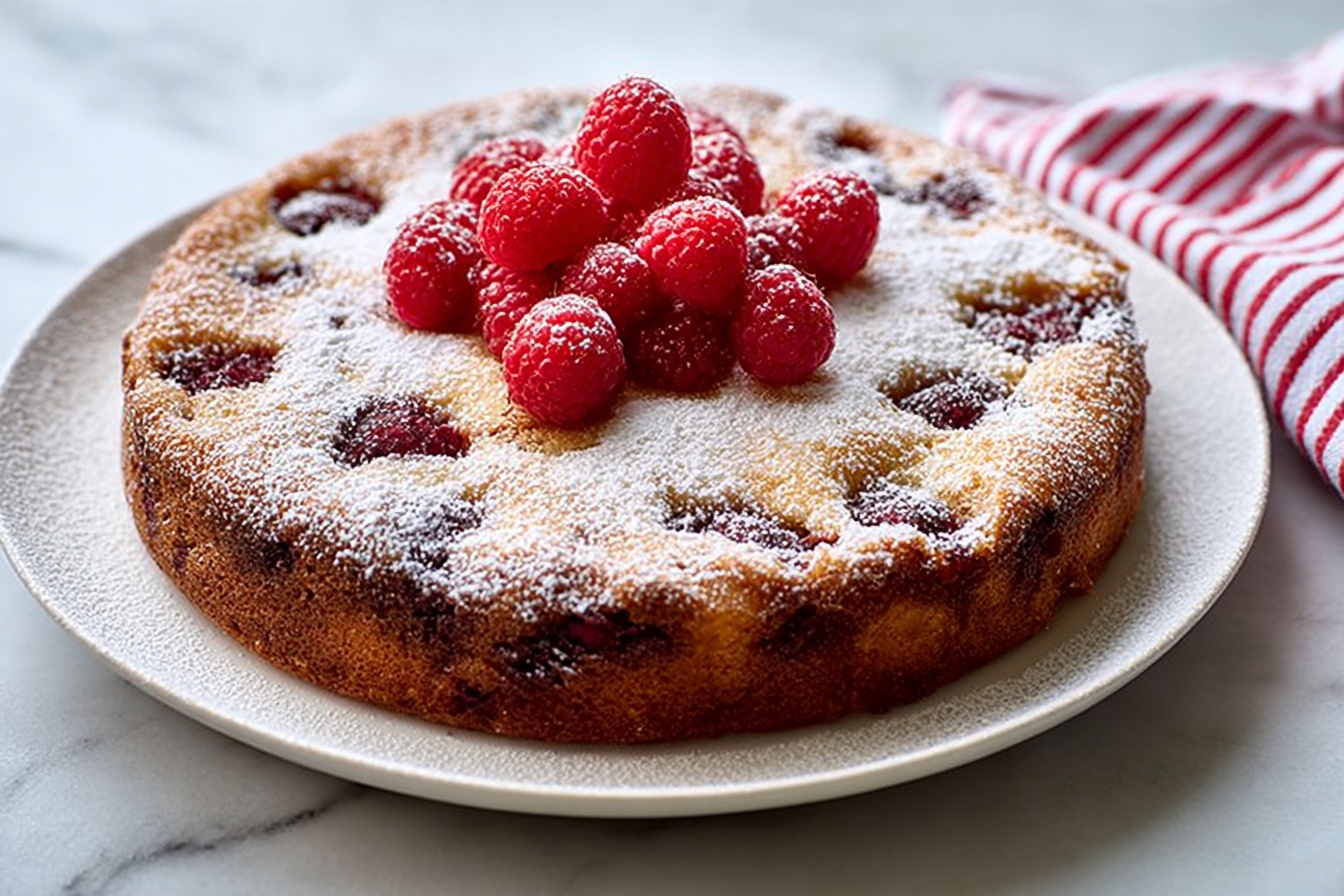 Raspberry Ricotta Cheese Cake Recipe
