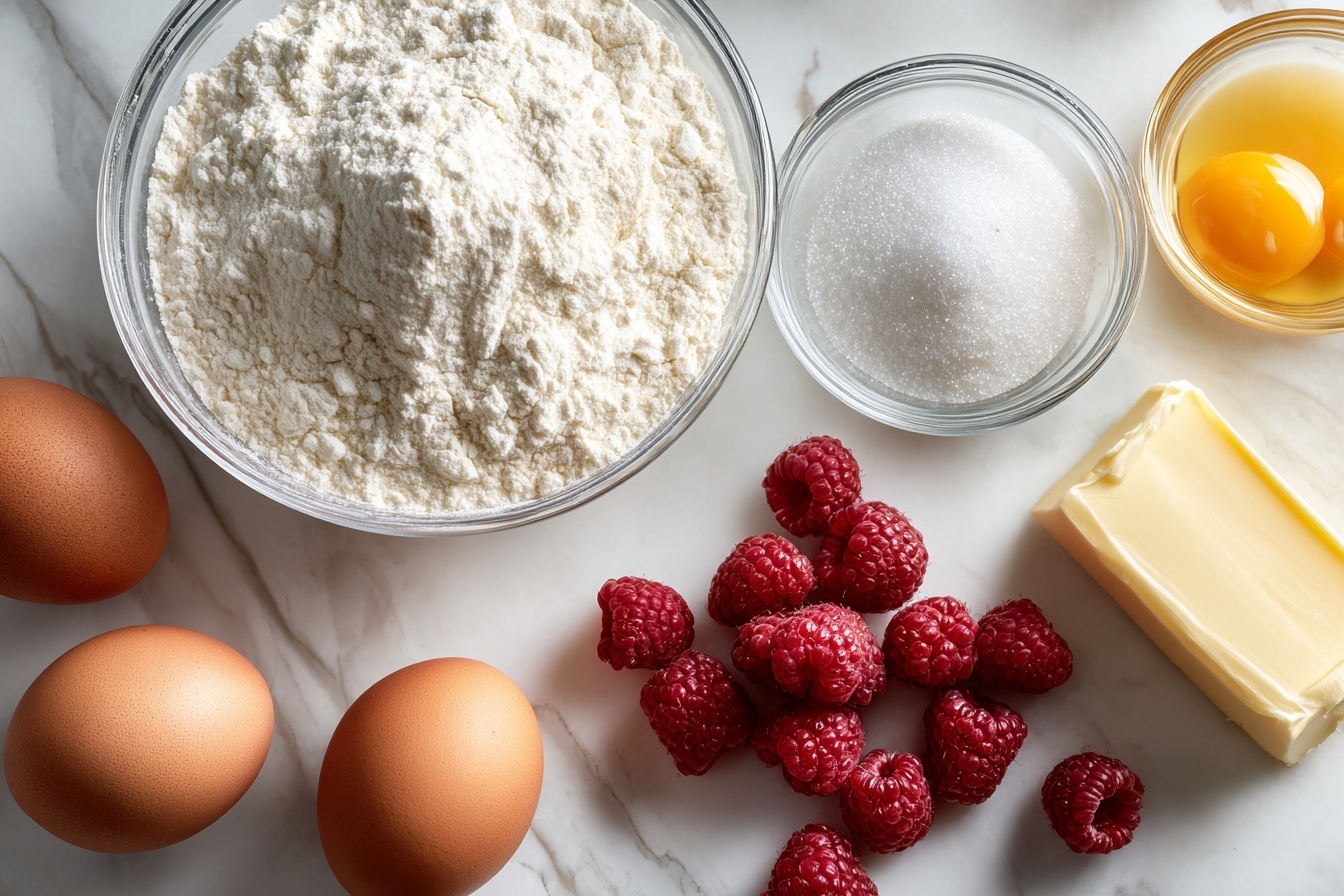 Raspberry Ricotta Cheese Cake Recipe - Recipe Image