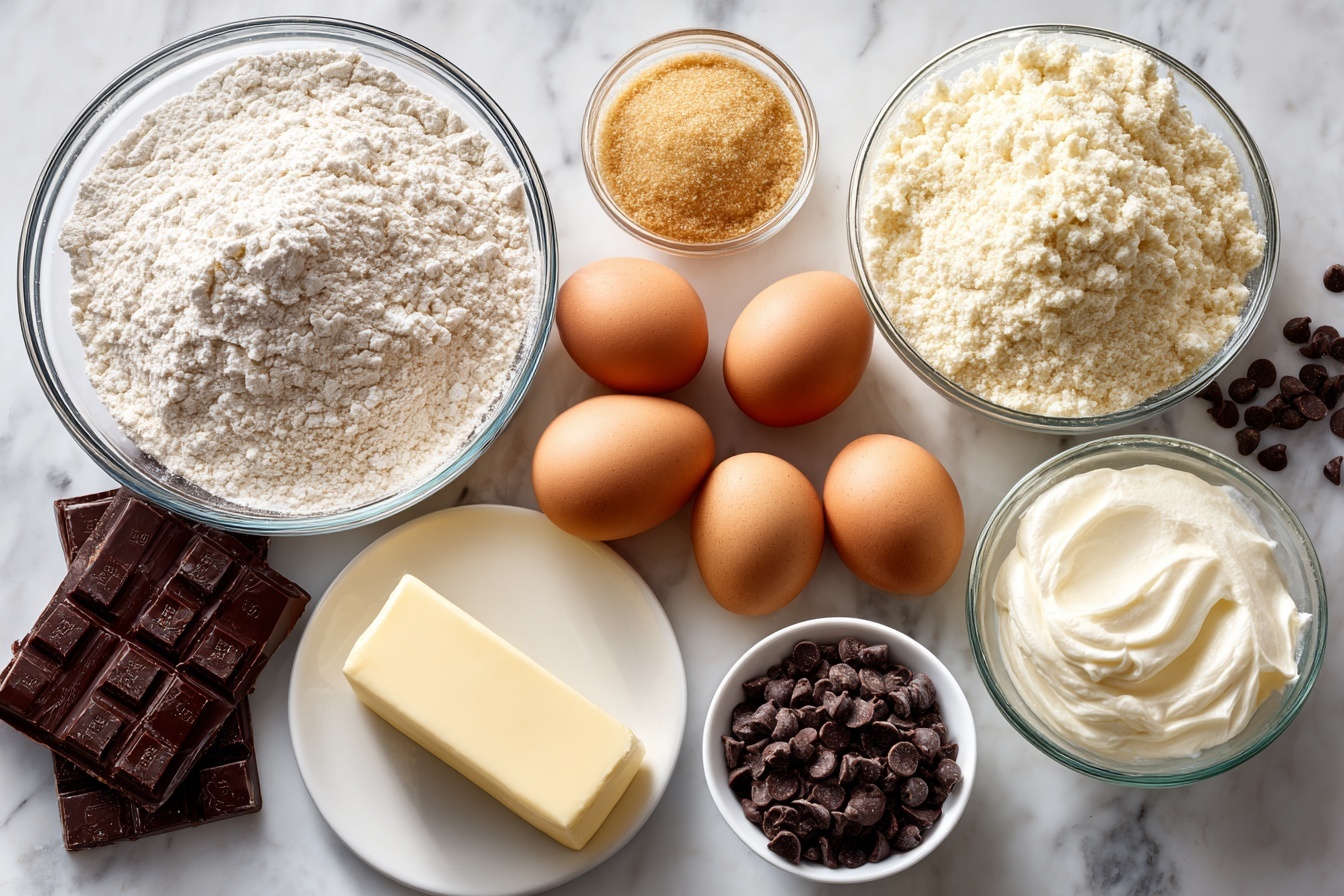 Chocolate Chip Almond Bundt Cake Recipe - Recipe Image