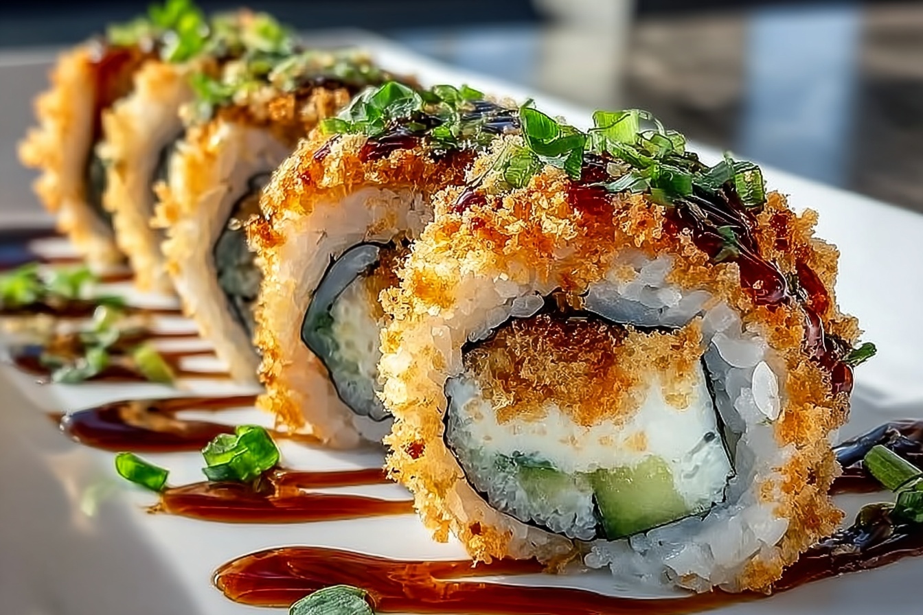 Crispy Chicken Tempura Roll Recipe - Recipe Image
