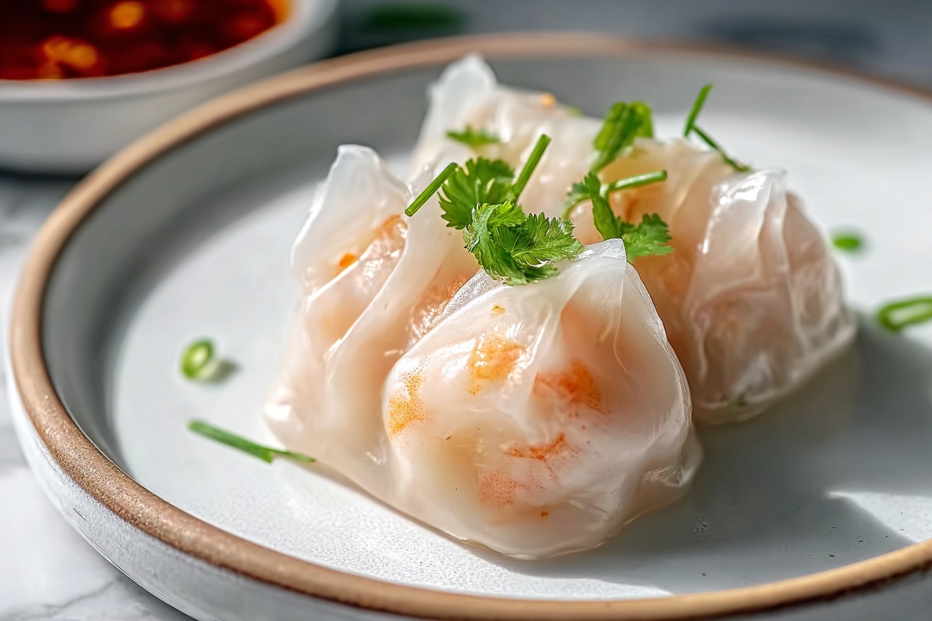 Delicious Rice Paper Har Gow: Easy Shrimp Dumplings at Home Recipe - Recipe Image