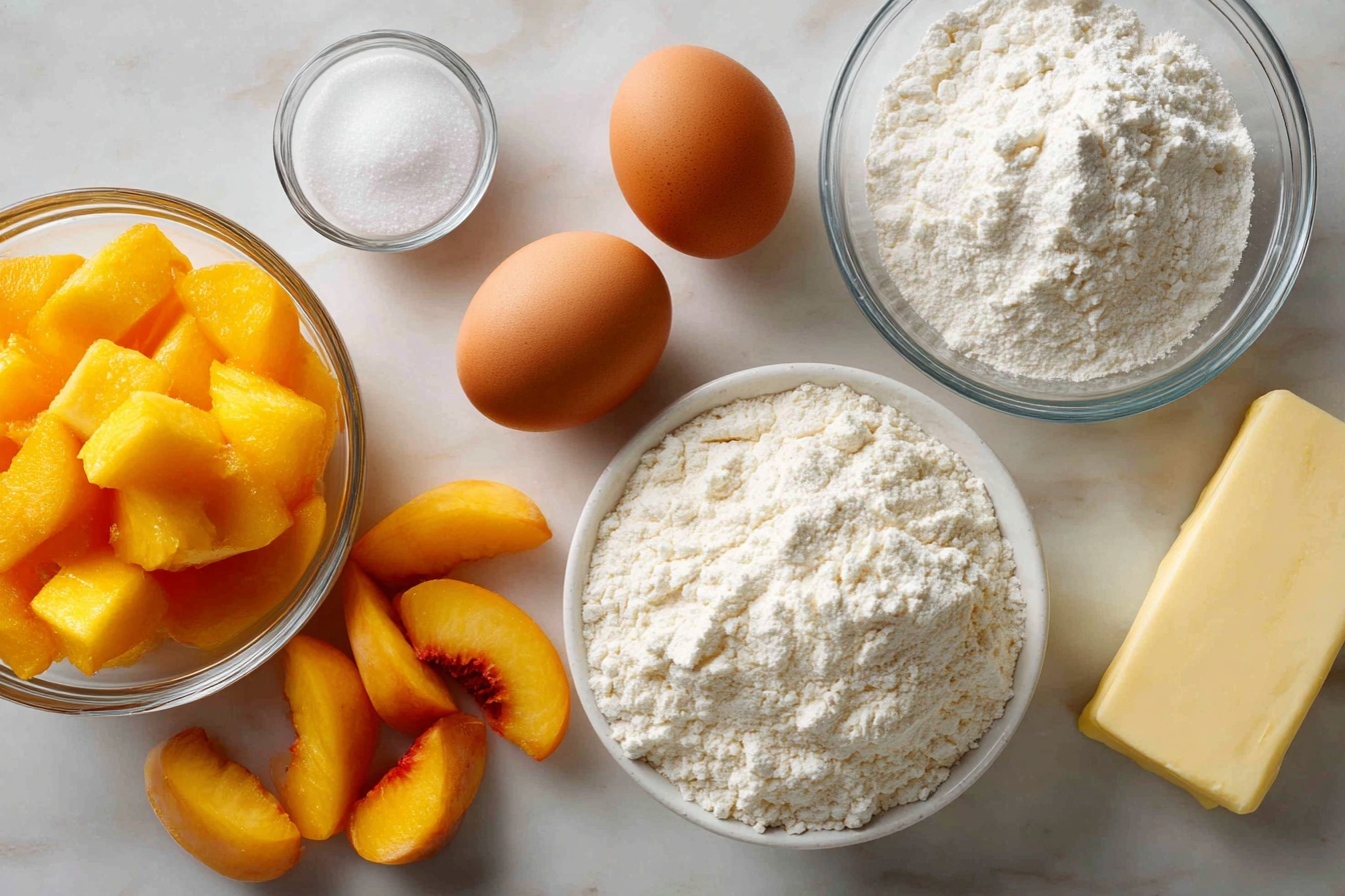Summer Peach Cake With Streusel Topping Recipe - Recipe Image