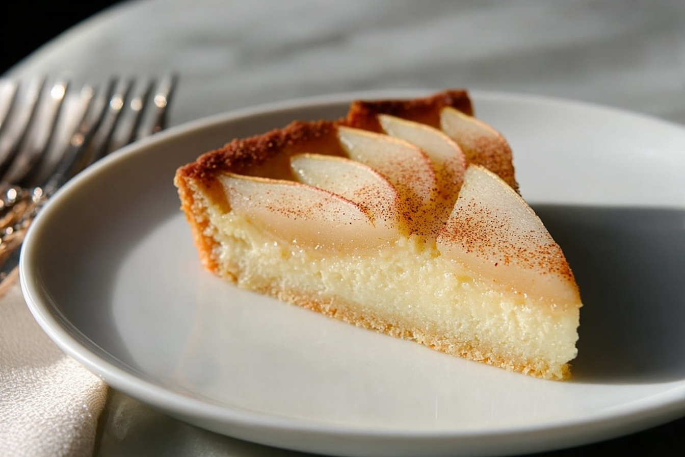 Pear Almond Tart Recipe - Recipe Image