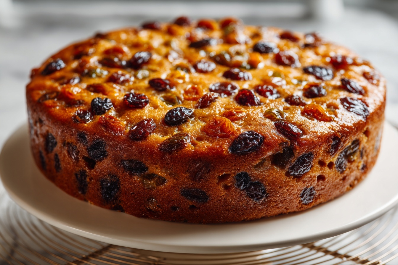 Spiced Dried Fruit Plum Cake Recipe