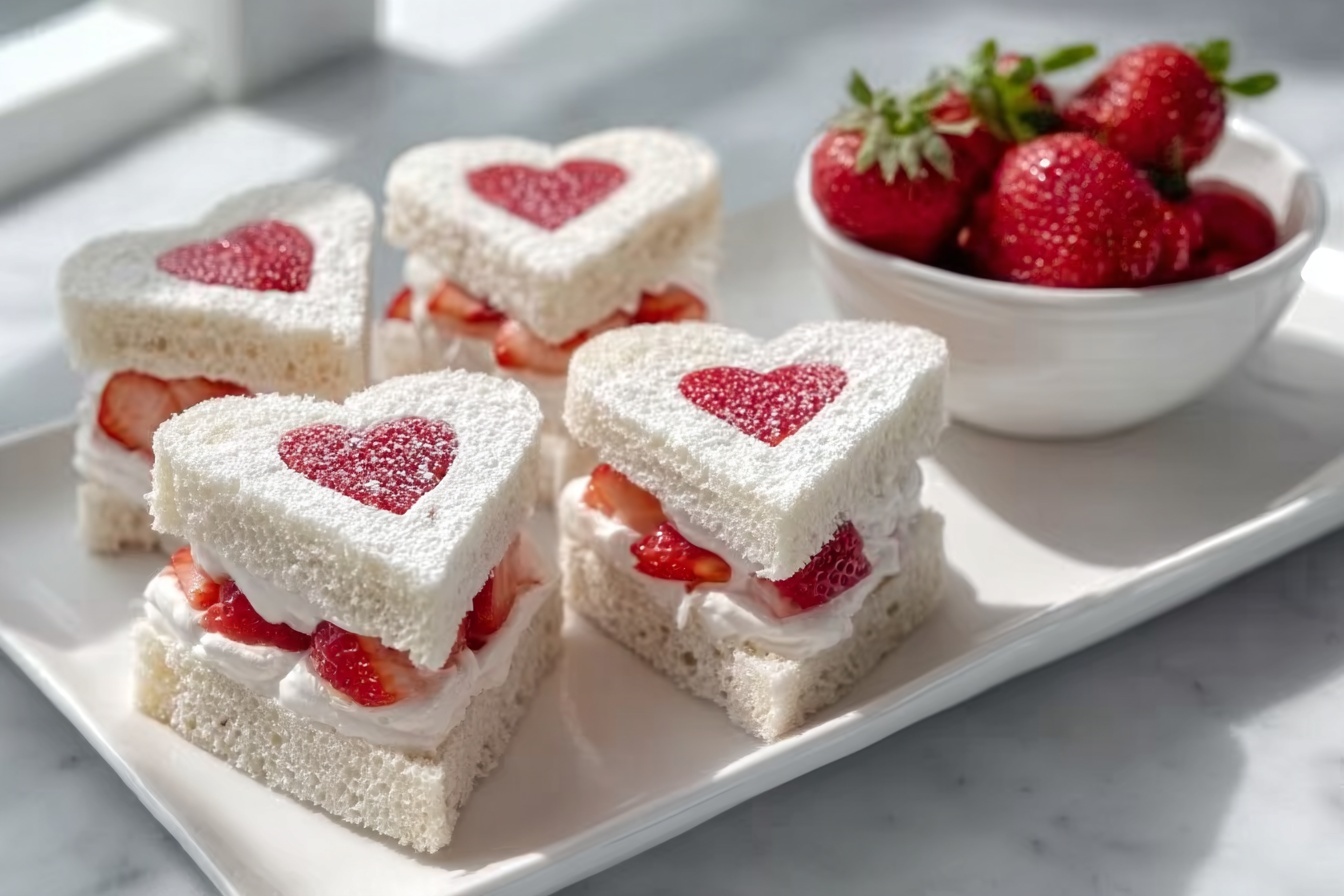 Strawberry Tea Sandwiches Recipe