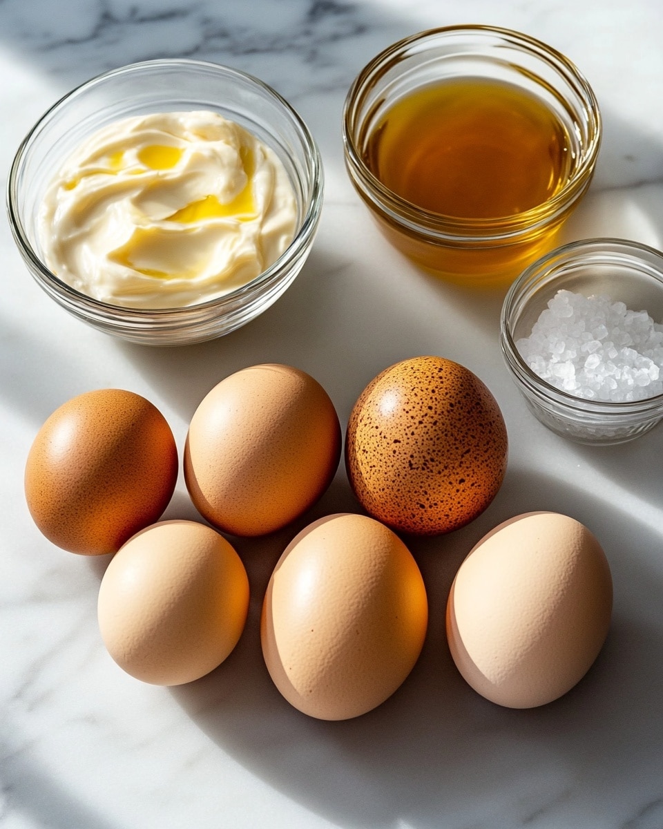 Egg Flight: Savory Filled Egg Halves with Gourmet Toppings Recipe - Recipe Image