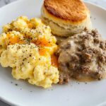 Biscuits and Gravy with Scrambled Eggs Recipe