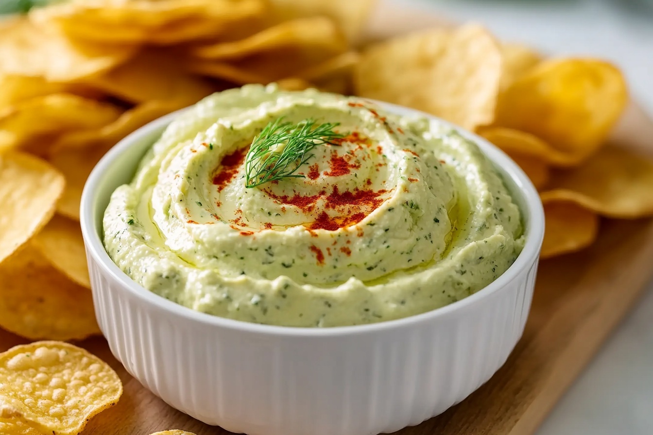 Creamy Avocado Cottage Cheese Dip Recipe - Recipe Image