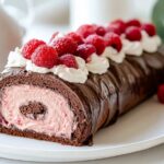 Chocolate Roll Cake with Raspberry Mousse Filling Recipe