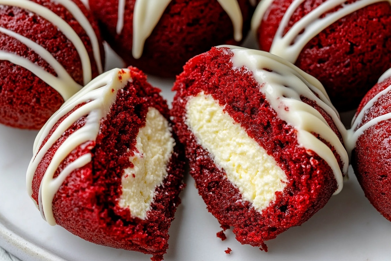 Almond Flour Red Velvet Cookies with Cream Cheese Filling Recipe - Recipe Image