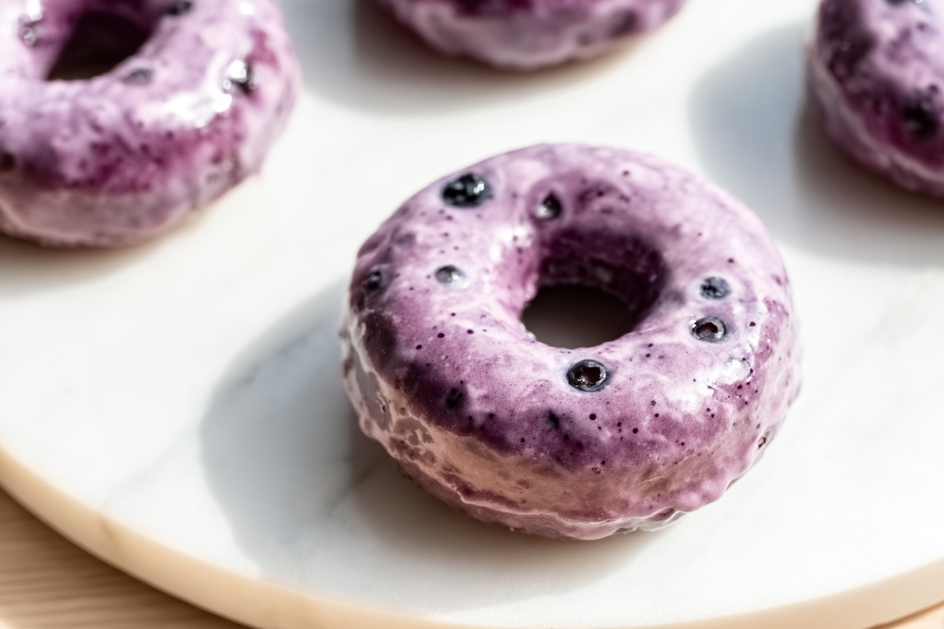 Wild Blueberry Cake Donuts Recipe - Recipe Image