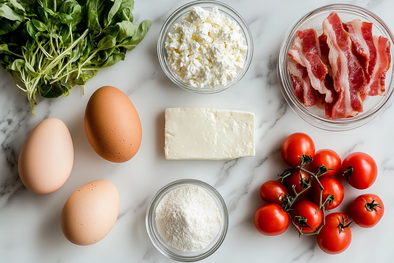 Crustless Mini Quiches Lorraine & Goat Cheese with Onions and Tomatoes Recipe 5 Crustless Mini Quiches Lorraine & Goat Cheese with Onions and Tomatoes Recipe - Recipe Image