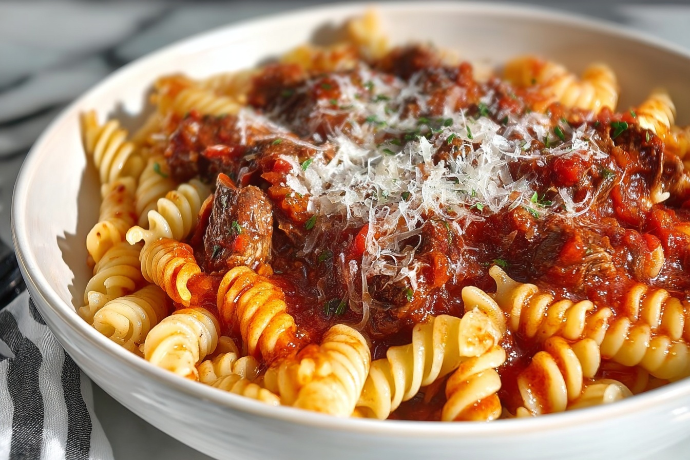 Pasta with Meaty Lamb Sauce Recipe 6 Pasta with Meaty Lamb Sauce Recipe - Recipe Image