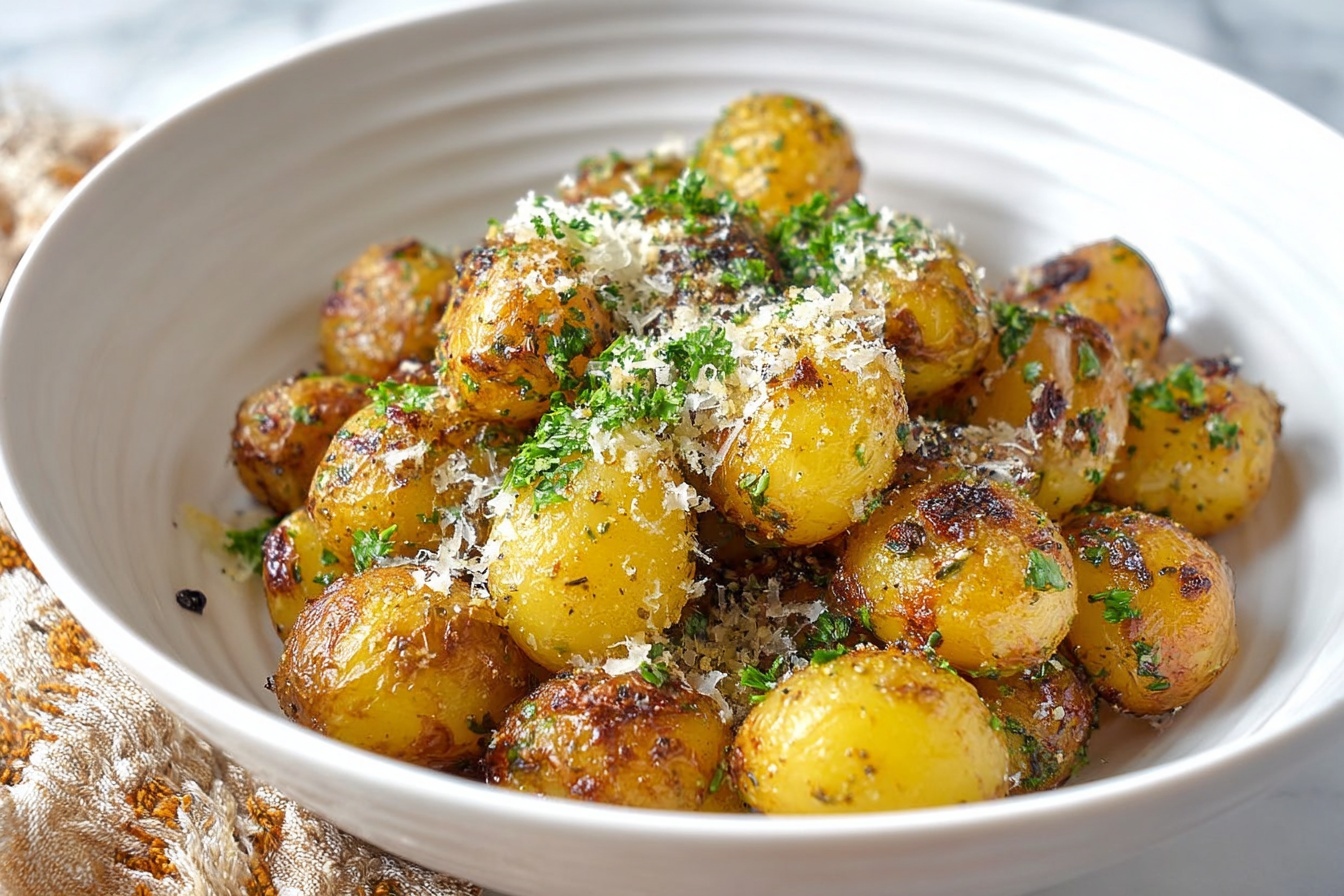 Grilled Garlic Parmesan Potatoes Recipe