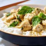 Basil Chicken with Coconut Curry Sauce Recipe