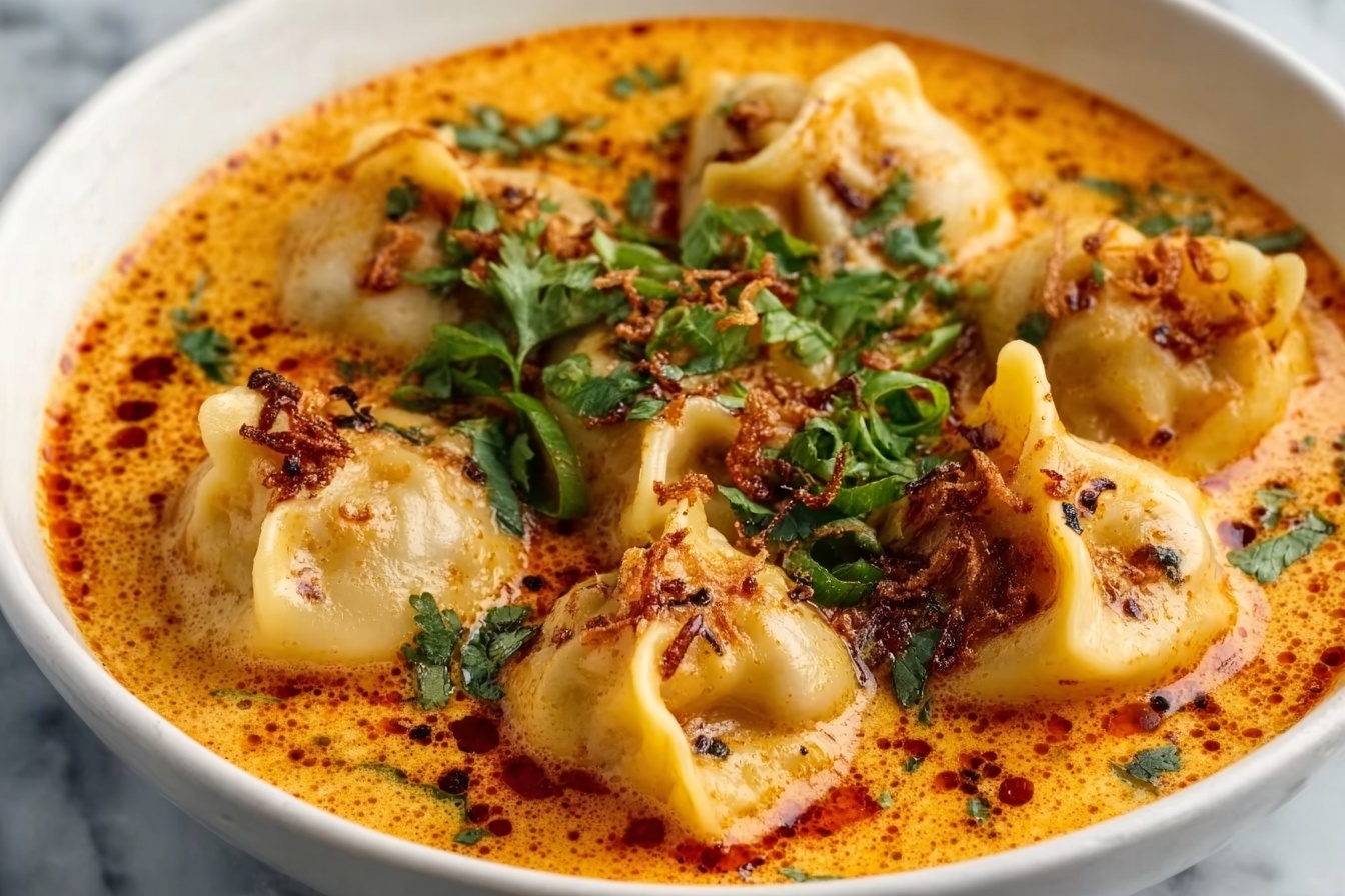 Quick Coconut Curry Soup with Dumplings Recipe