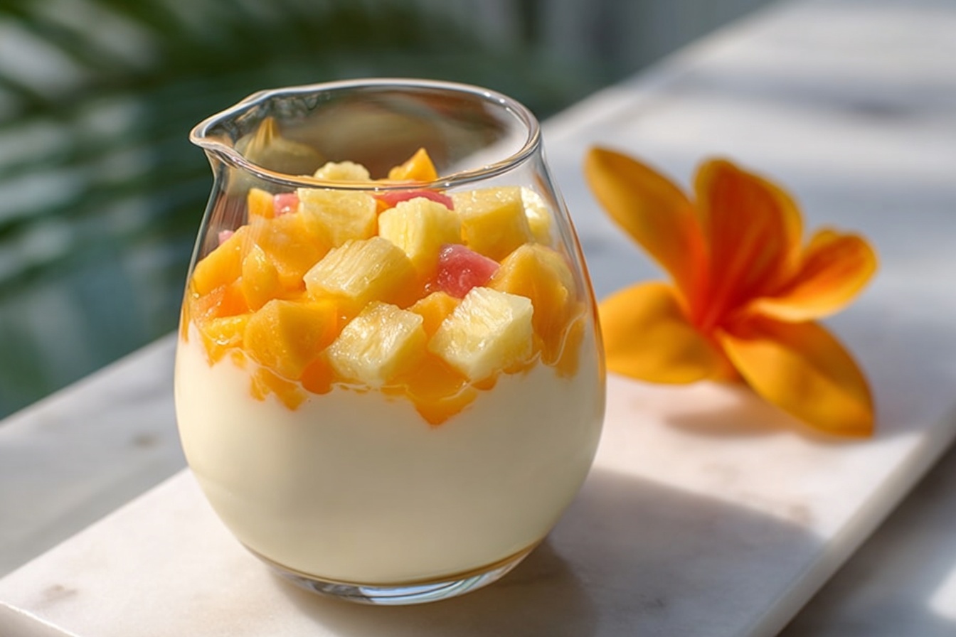 Pumpkin Panna Cotta with Caramelized Pears Recipe