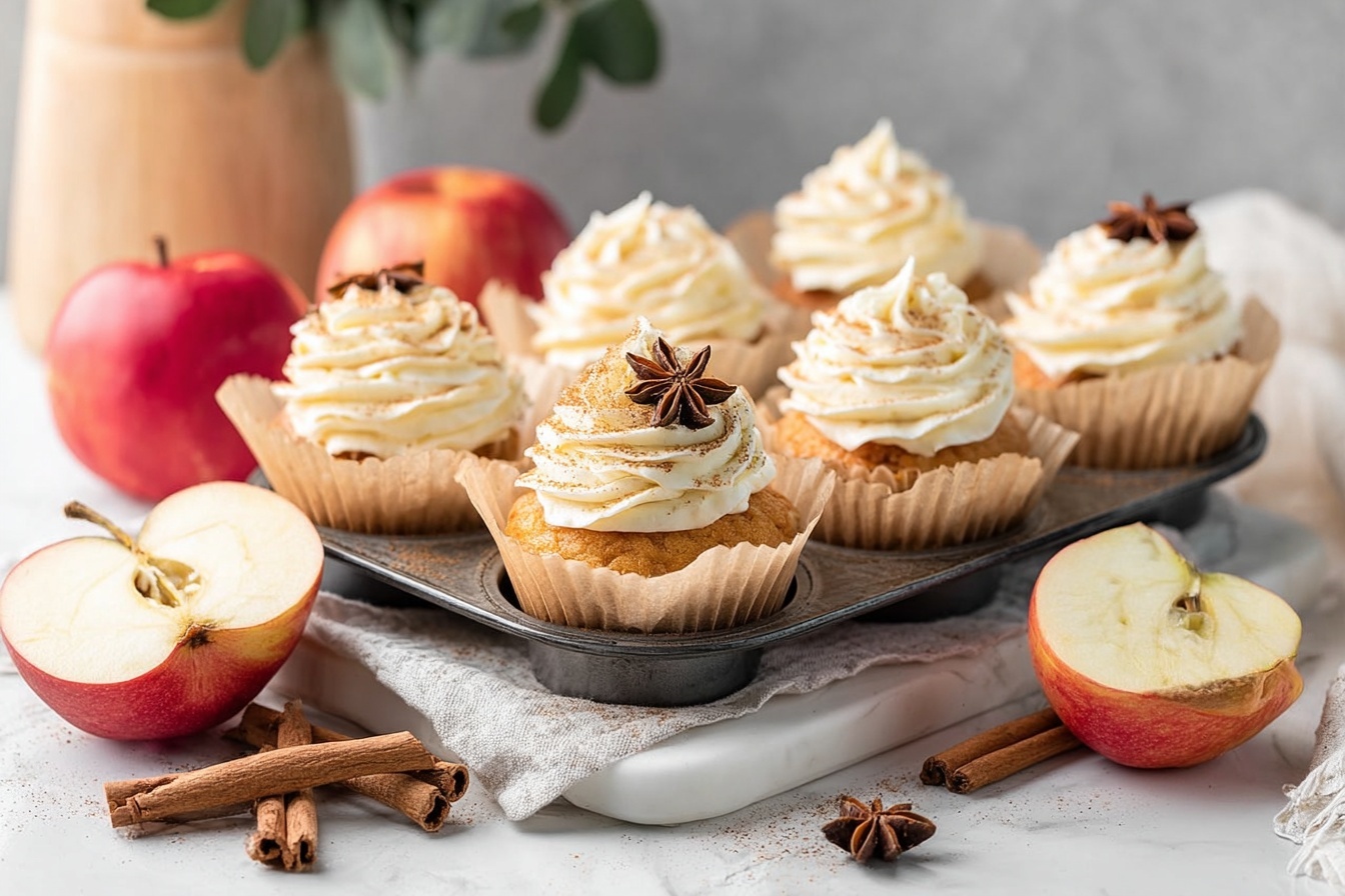 Apple Cider Cupcakes with Cream Cheese Frosting Recipe