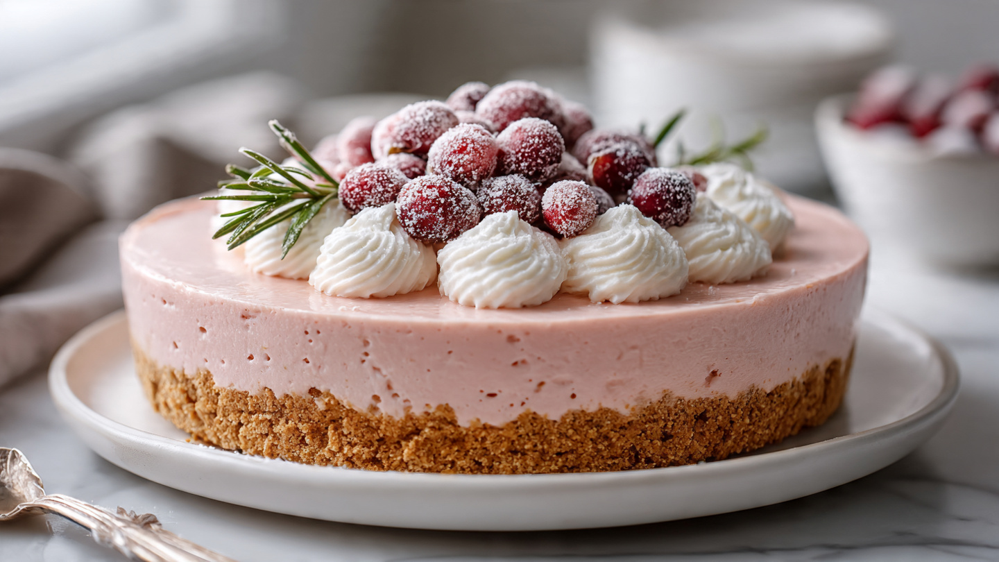 Cranberry Mousse Pie Recipe