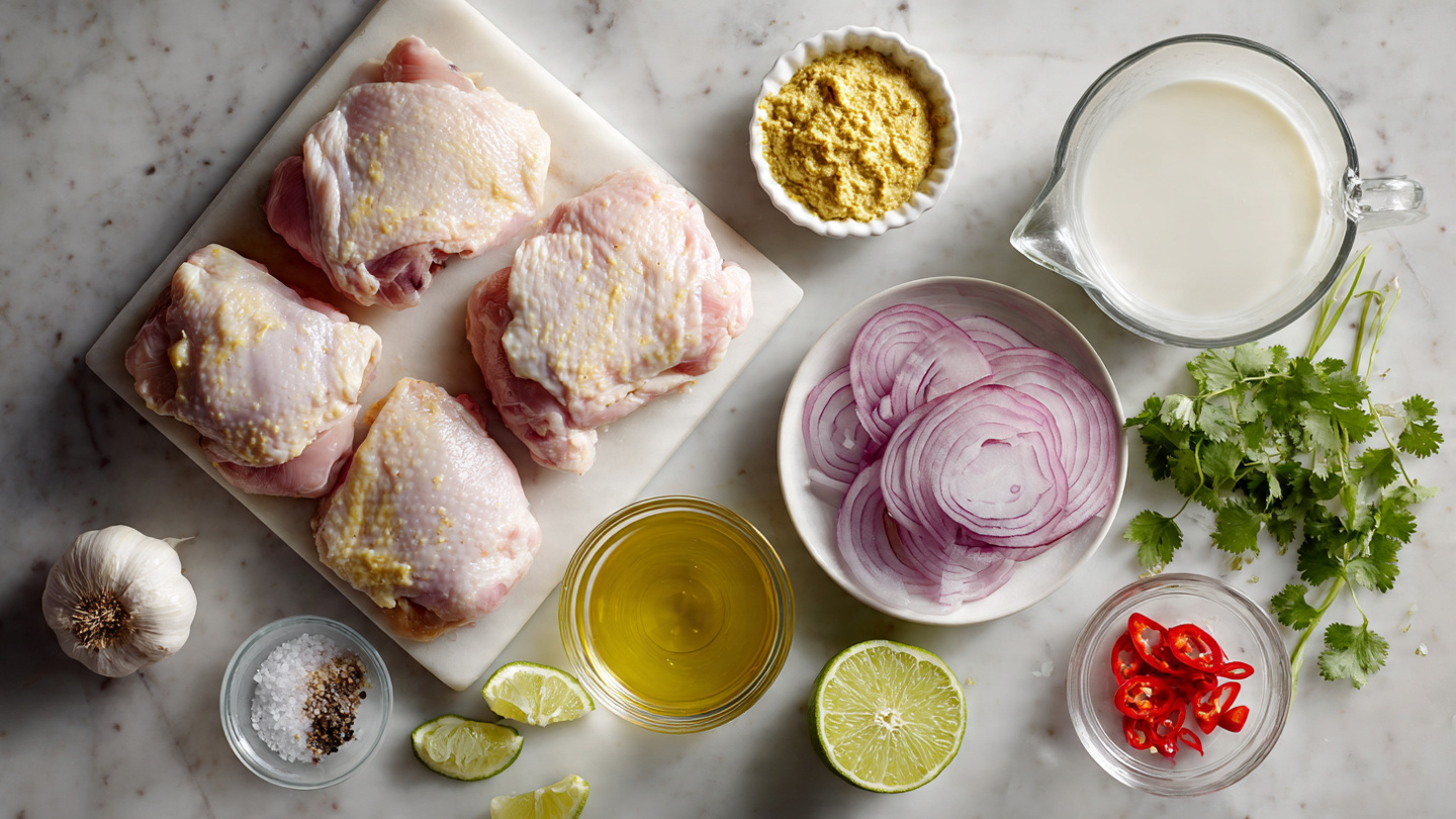 Churu Chicken Amarillo: Spicy Peruvian Grilled Chicken with Cilantro Rice Recipe - Recipe Image